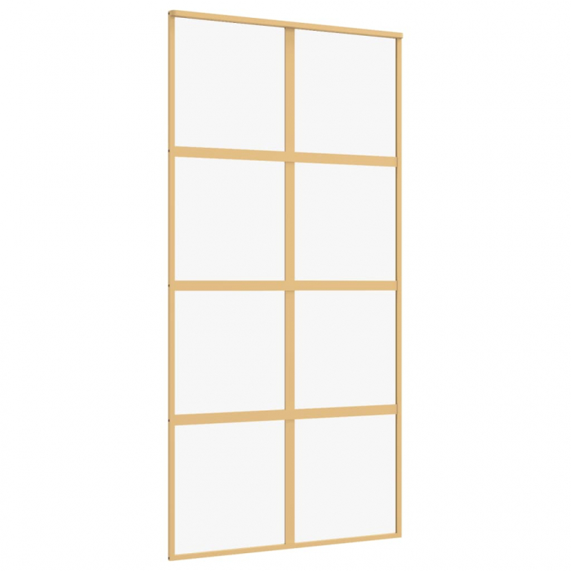 Schiebetür Golden 102,5x205 cm ESG-Klarglas und Aluminium