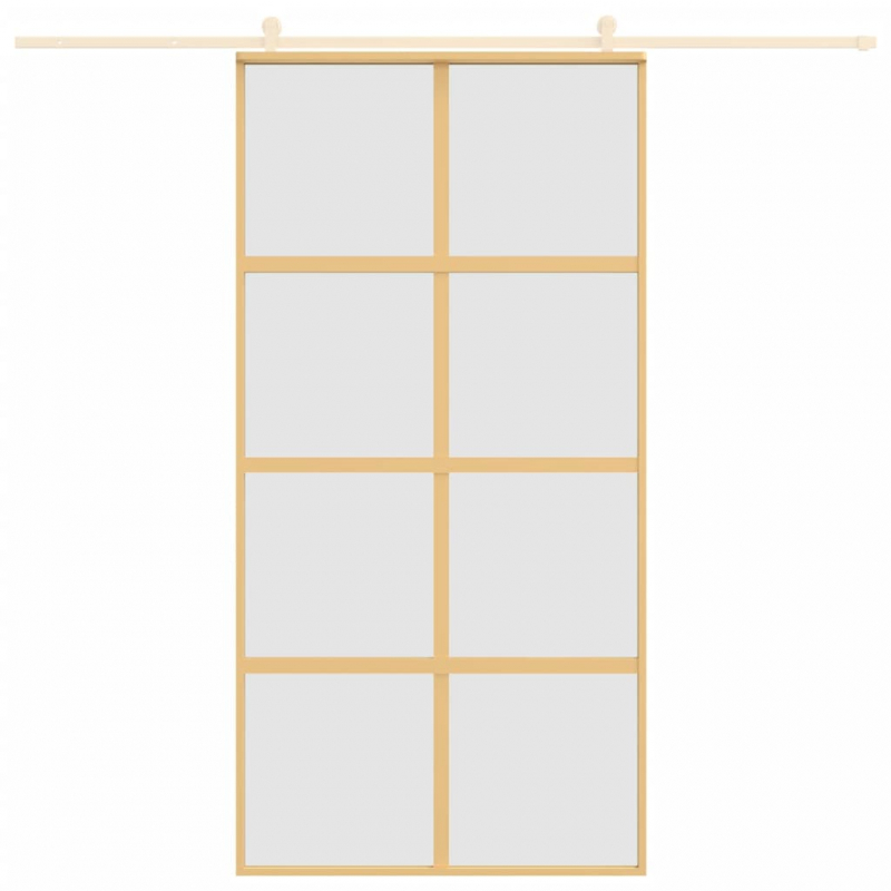 Schiebetür Golden 102,5x205 cm Matt ESG-Glas und Aluminium