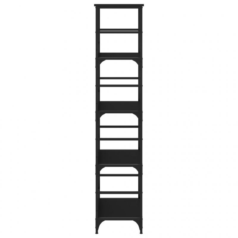 Bücherregal Schwarz 50x33x153 cm Holzwerkstoff