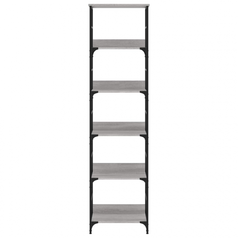 Bücherregal Grau Sonoma 50x33x188,5 cm Holzwerkstoff