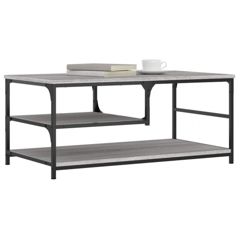 Couchtisch Grau Sonoma 90x49x40 cm Holzwerkstoff