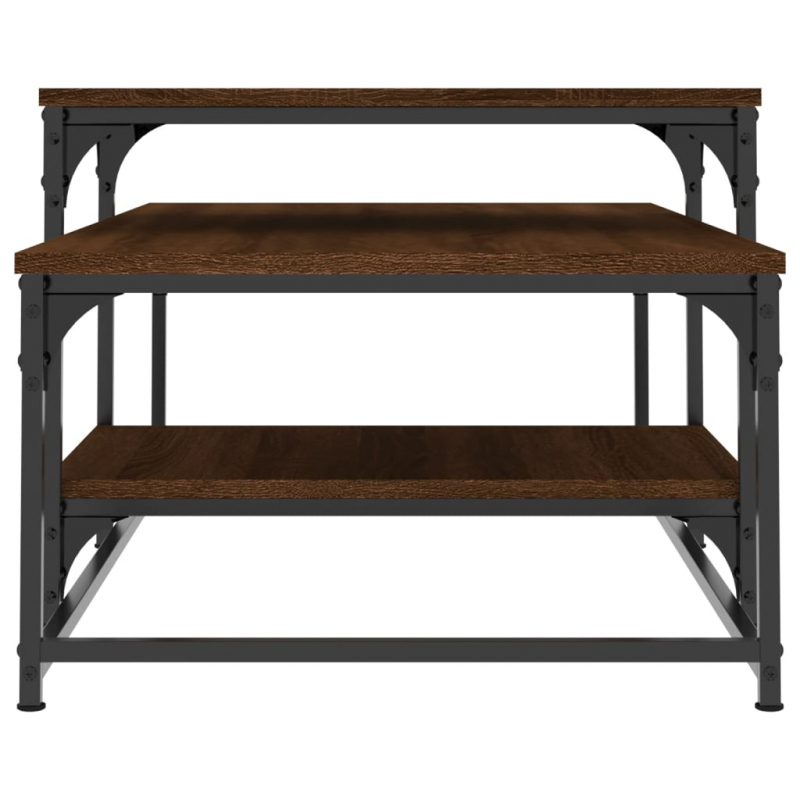 Couchtisch Braun Eichen-Optik 102x60x45 cm Holzwerkstoff