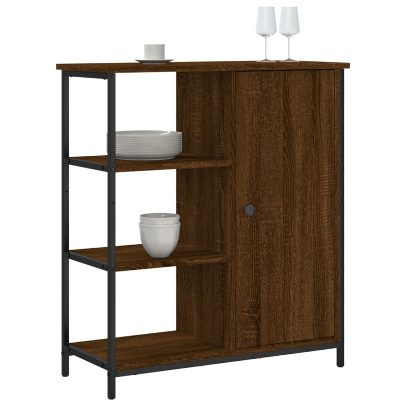 Sideboard Braun Eichen-Optik 70x30x80 cm Holzwerkstoff