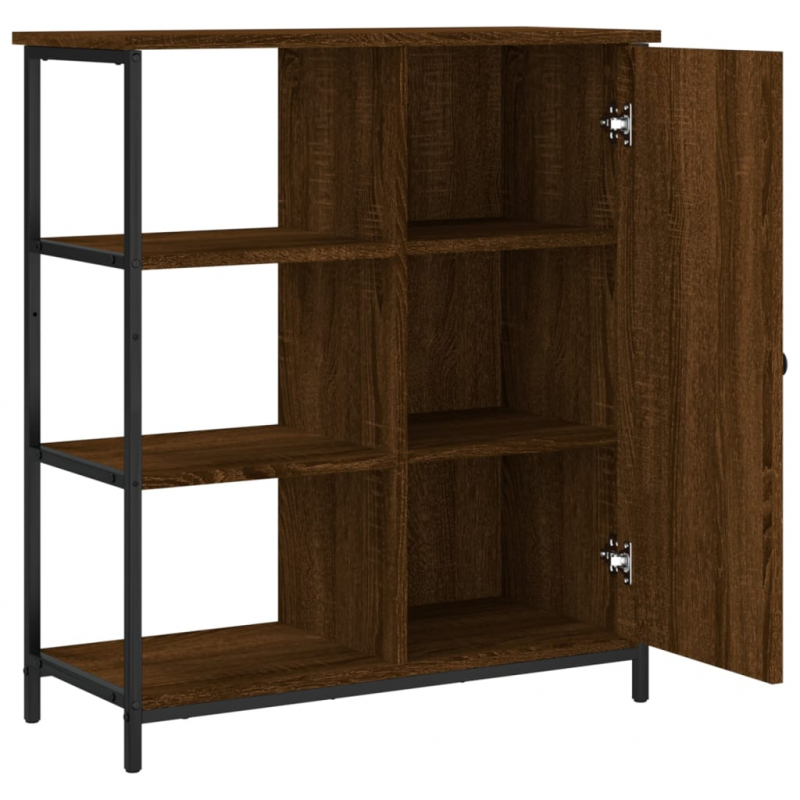 Sideboard Braun Eichen-Optik 70x30x80 cm Holzwerkstoff