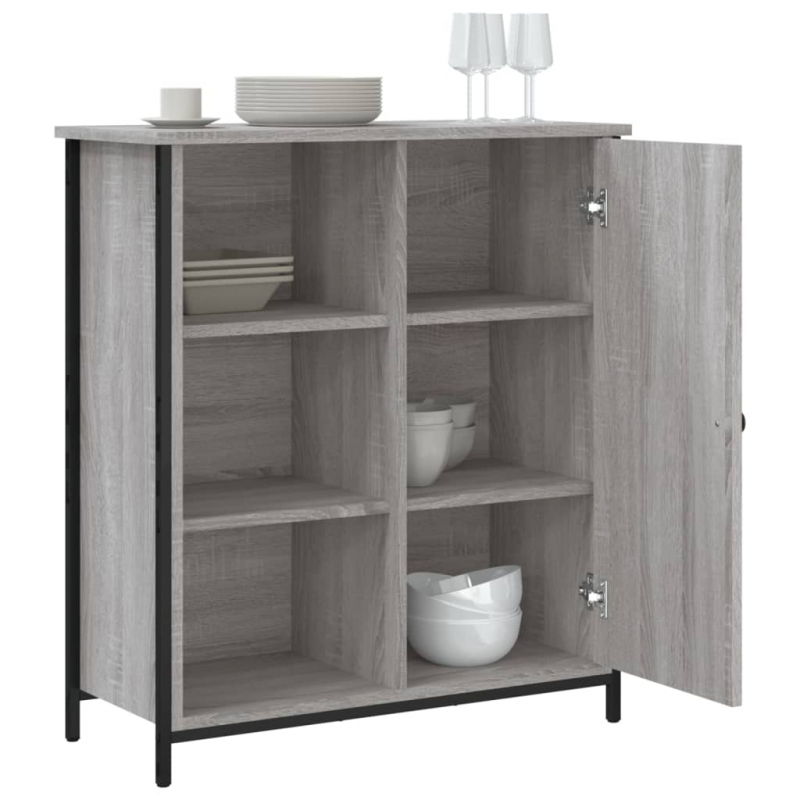Sideboard Grau Sonoma 70x30x80 cm Holzwerkstoff