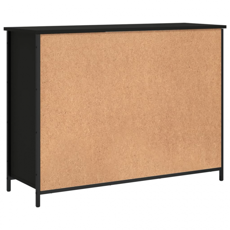 Sideboard Schwarz 100x35x75 cm Holzwerkstoff