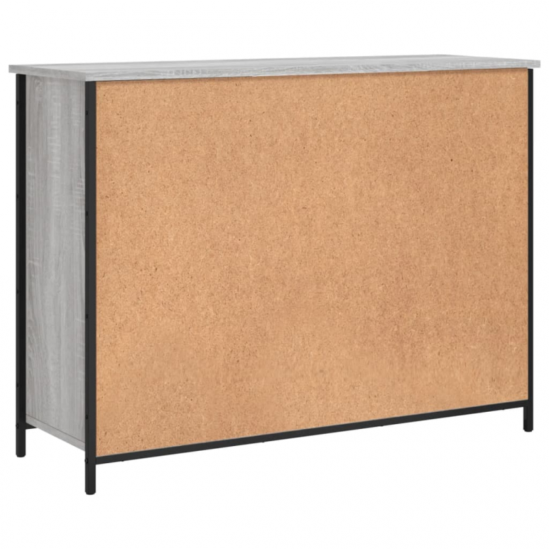 Sideboard Grau Sonoma 100x35x75 cm Holzwerkstoff