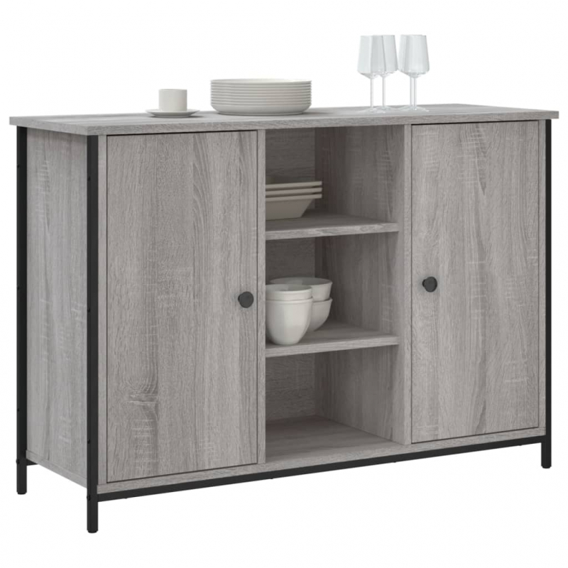 Sideboard Grau Sonoma 100x35x70 cm Holzwerkstoff