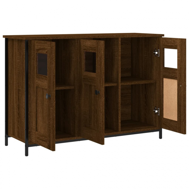Sideboard Braun Eichen-Optik 100x35x70 cm Holzwerkstoff