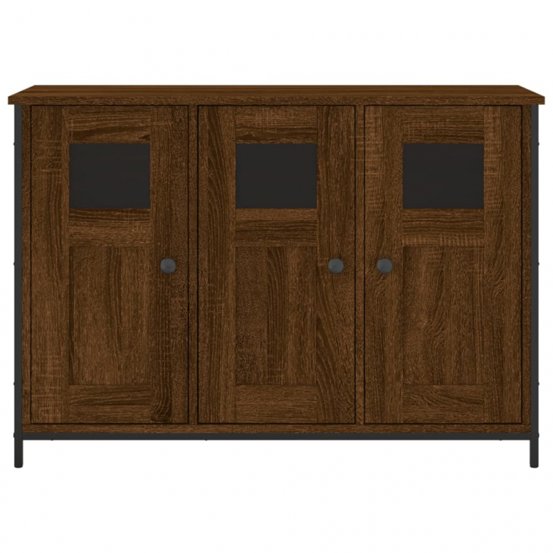 Sideboard Braun Eichen-Optik 100x35x70 cm Holzwerkstoff