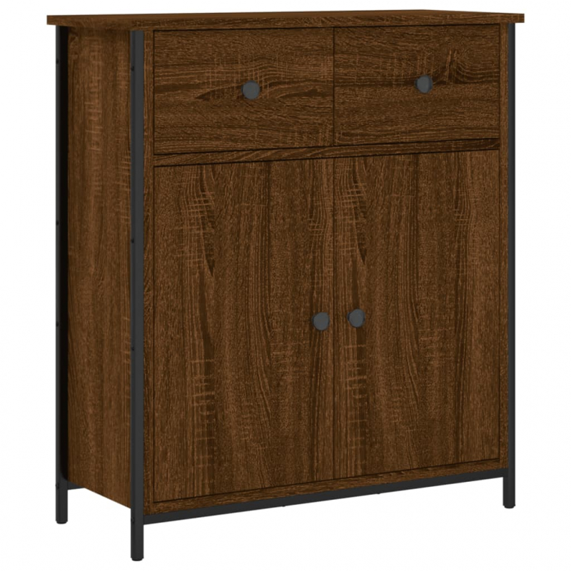 Sideboard Braun Eichen-Optik 70x30x80 cm Holzwerkstoff