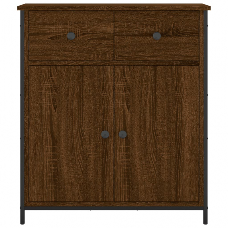 Sideboard Braun Eichen-Optik 70x30x80 cm Holzwerkstoff