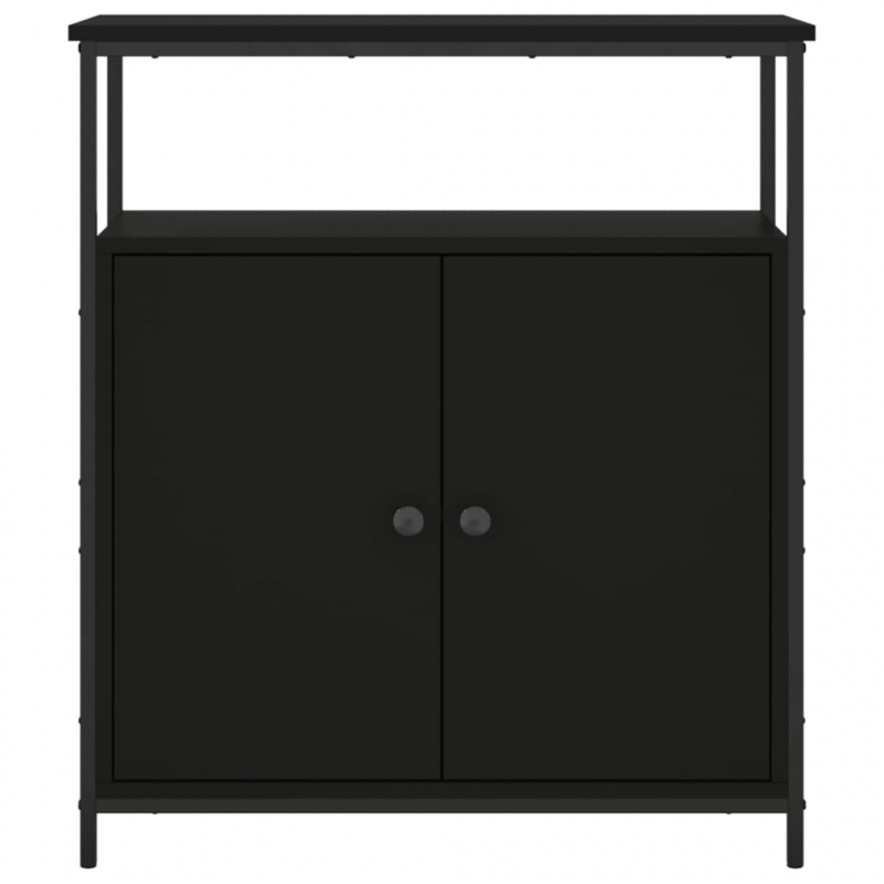 Sideboard Schwarz 70x30x80 cm Holzwerkstoff