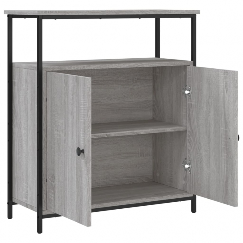 Sideboard Grau Sonoma 70x30x80 cm Holzwerkstoff
