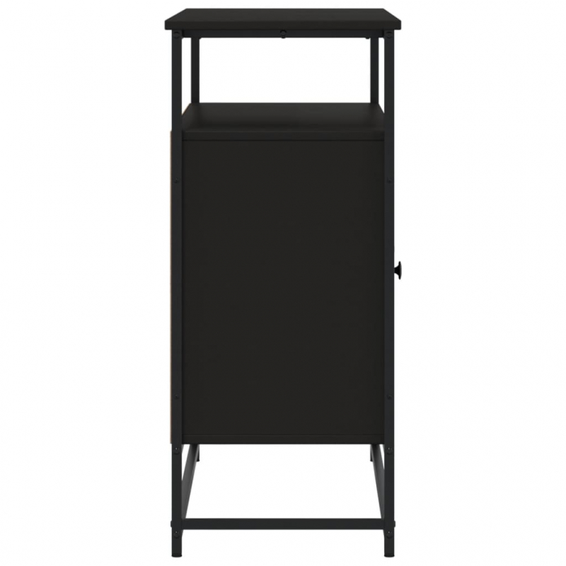 Sideboard Schwarz 100x35x80 cm Holzwerkstoff