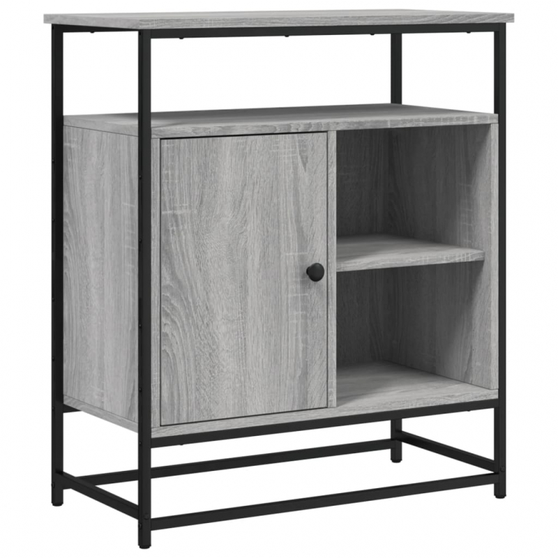 Sideboard Grau Sonoma 69x35x80 cm Holzwerkstoff