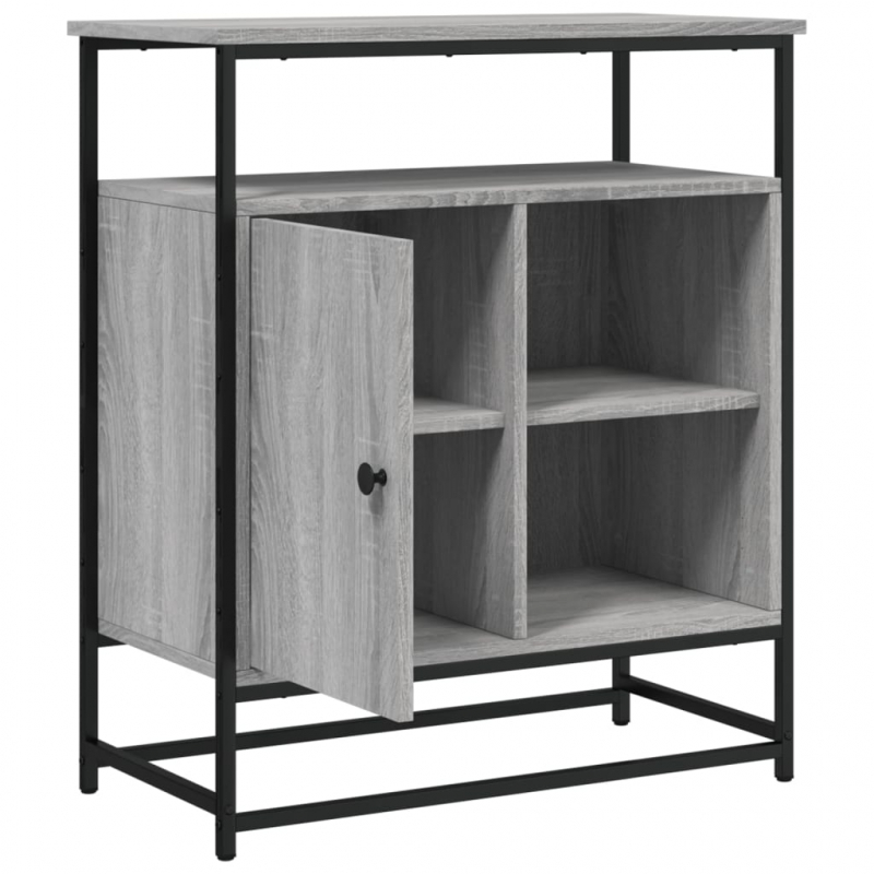 Sideboard Grau Sonoma 69x35x80 cm Holzwerkstoff