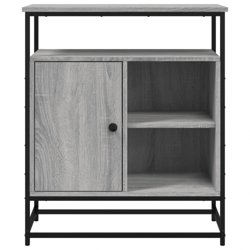Sideboard Grau Sonoma 69x35x80 cm Holzwerkstoff