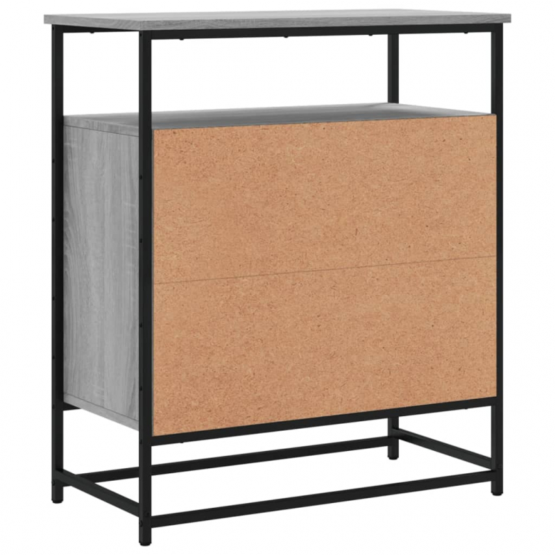 Sideboard Grau Sonoma 69x35x80 cm Holzwerkstoff