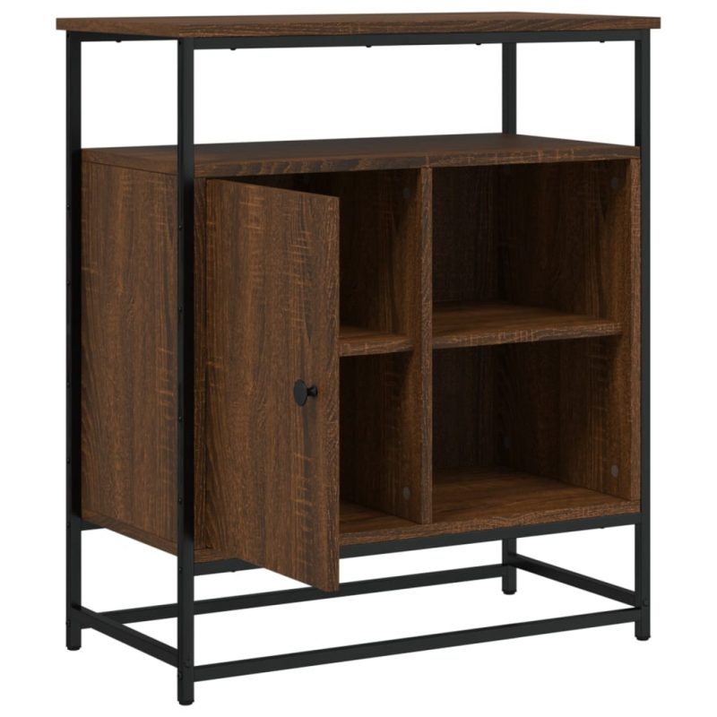 Sideboard Braun Eichen-Optik 69x35x80 cm Holzwerkstoff