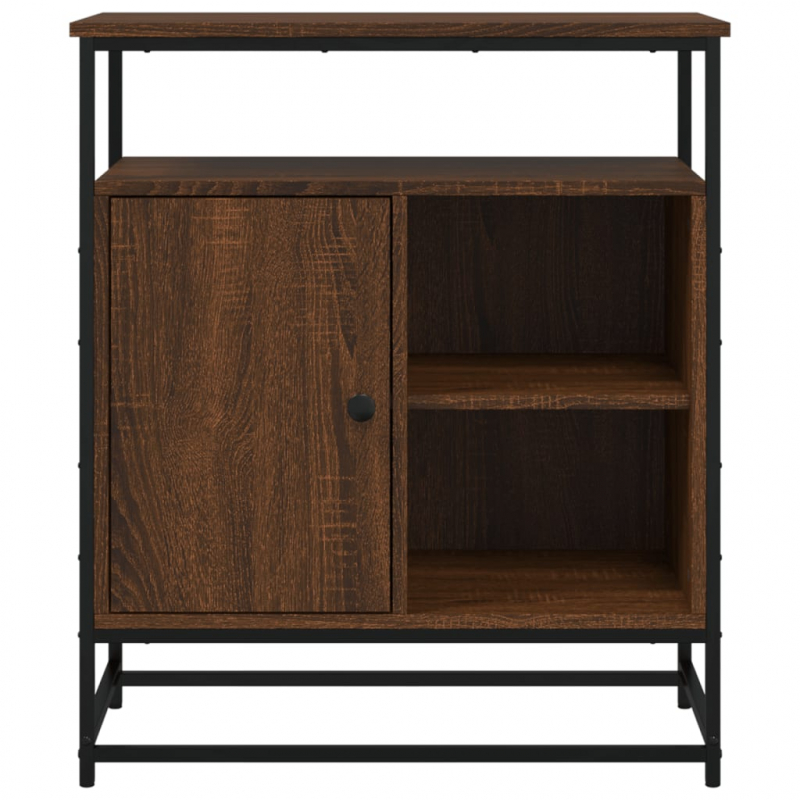 Sideboard Braun Eichen-Optik 69x35x80 cm Holzwerkstoff