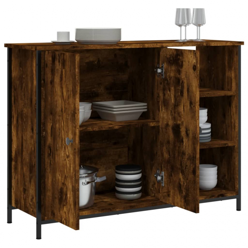 Sideboard Räuchereiche 100x33x75 cm Holzwerkstoff