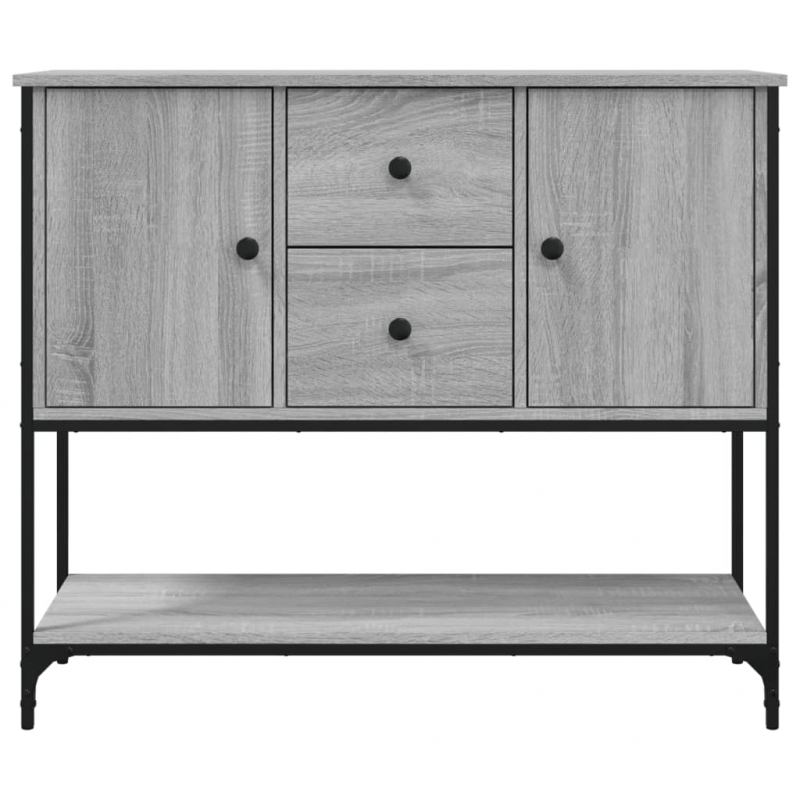 Sideboard Grau Sonoma 100x36x85 cm Holzwerkstoff