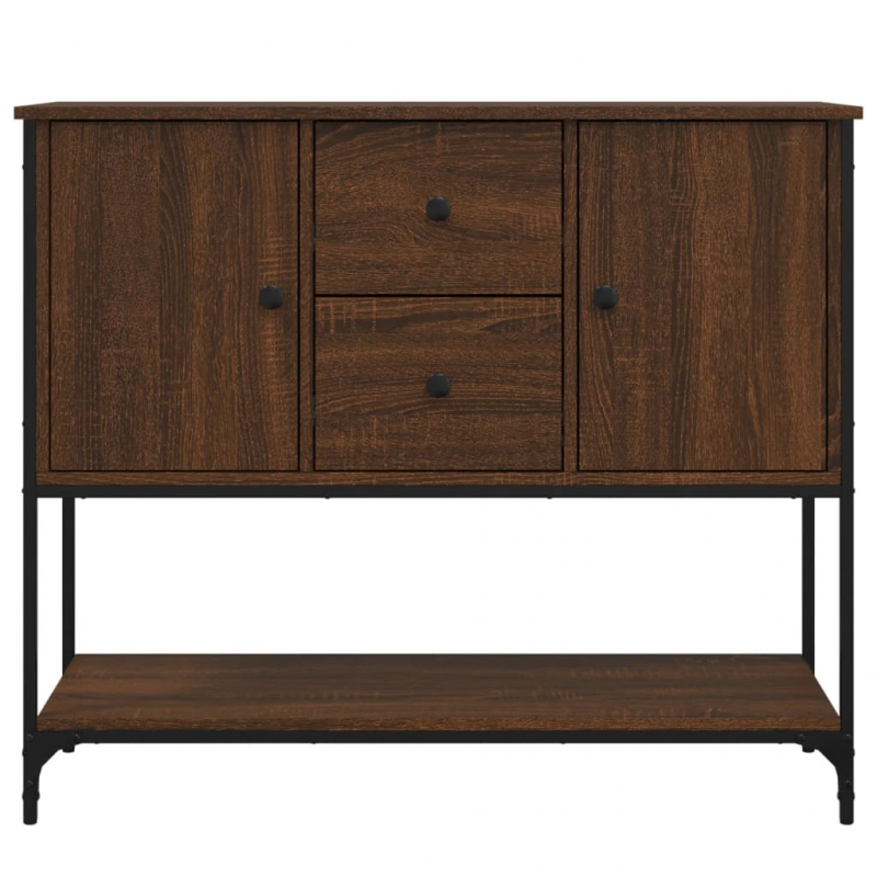 Sideboard Braun Eichen-Optik 100x36x85 cm Holzwerkstoff