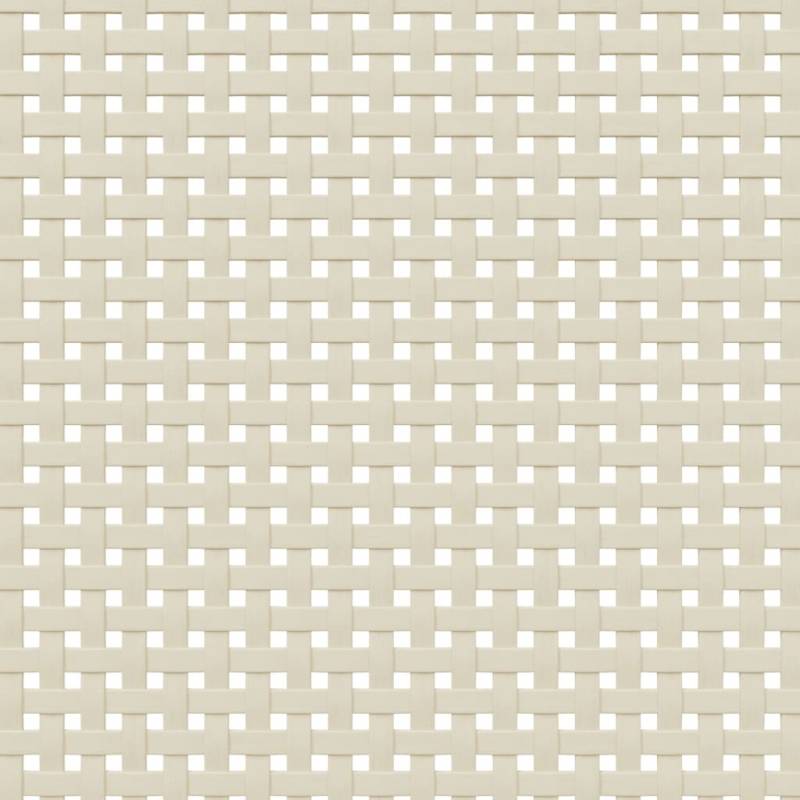 Nachttisch SENJA Rattan-Look Weiß 40x35x65 cm Massivholz Kiefer