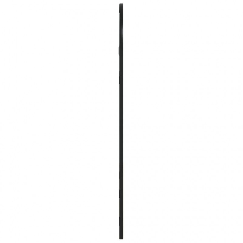 Wandspiegel Schwarz 30x60 cm Gewölbt Eisen