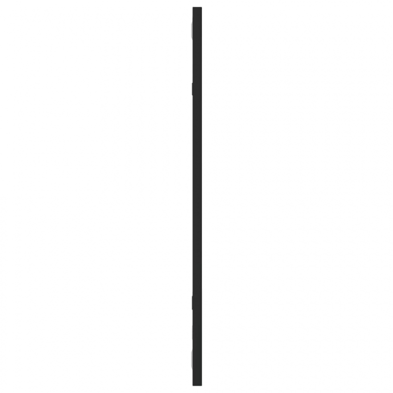 Wandspiegel Schwarz 30x60 cm Rechteckig Eisen