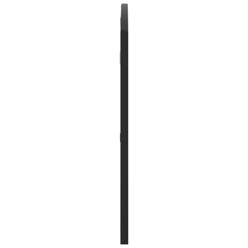 Wandspiegel Schwarz 100x50 cm Gewölbt Eisen