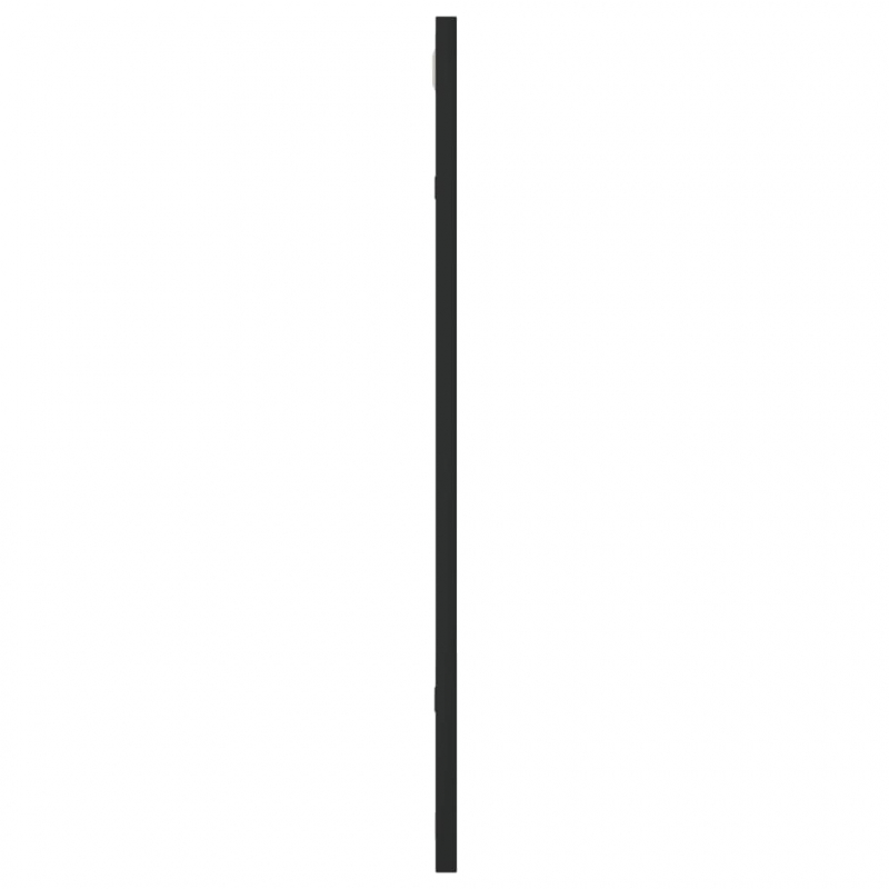 Wandspiegel Schwarz 50x60 cm Rechteckig Eisen