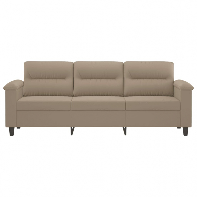3-Sitzer-Sofa Taupe 180 cm Mikrofasergewebe