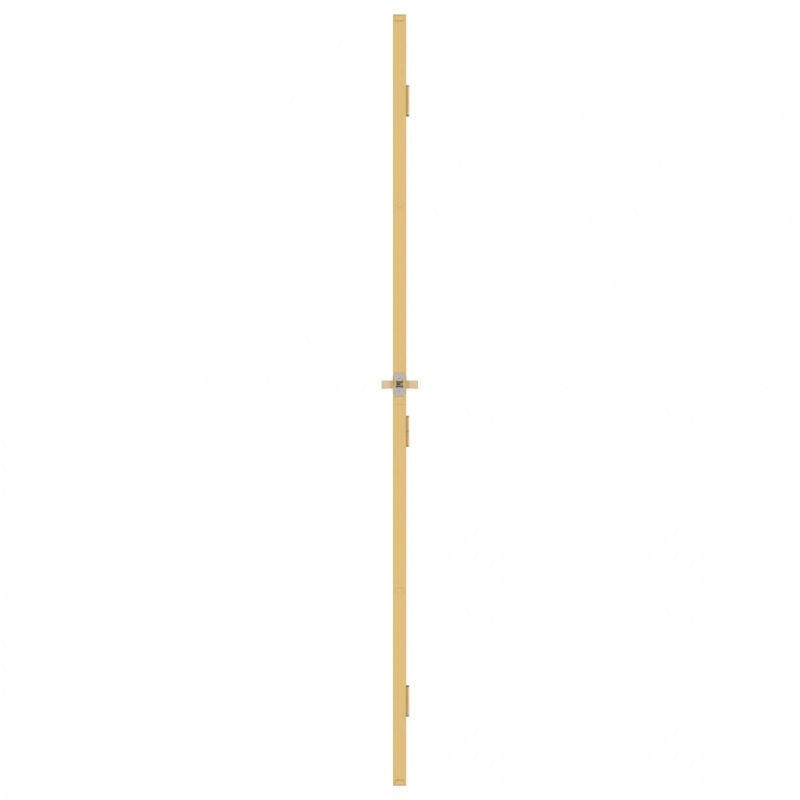 Innentür Schlank Golden 93x201,5 cm Hartglas und Aluminium