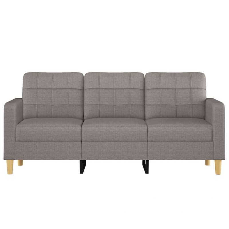 3-Sitzer-Sofa Taupe 180 cm Stoff