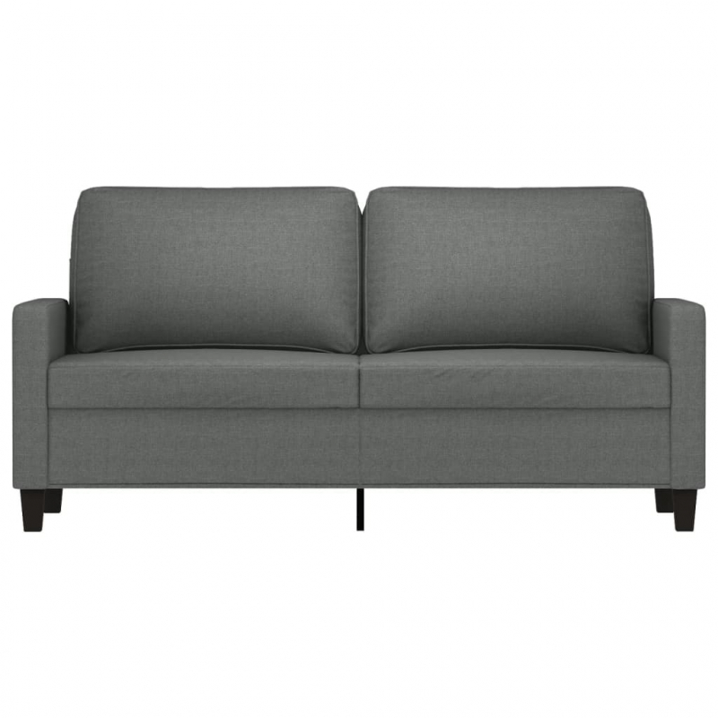 2-Sitzer-Sofa Dunkelgrau 140 cm Stoff