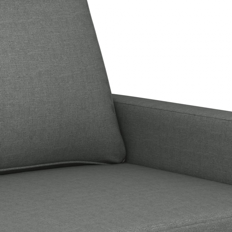 2-Sitzer-Sofa Dunkelgrau 140 cm Stoff