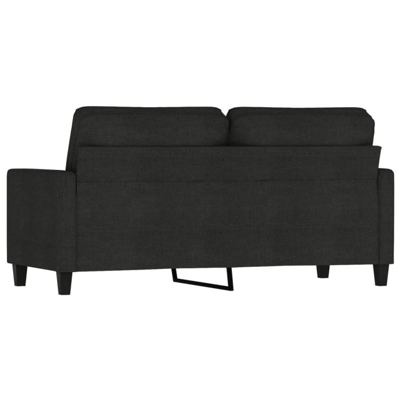 2-Sitzer-Sofa Schwarz 140 cm Stoff