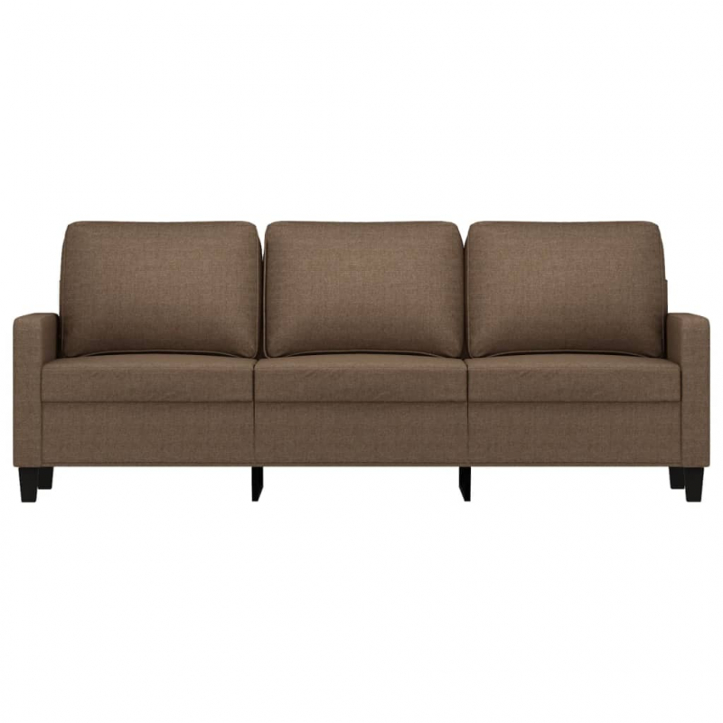 3-Sitzer-Sofa Braun 180 cm Stoff