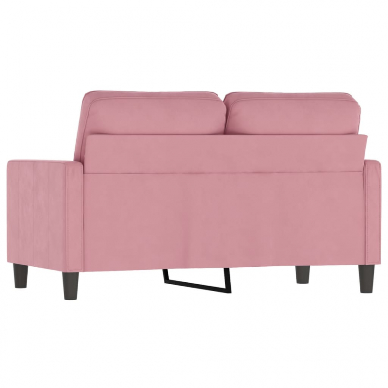 2-Sitzer-Sofa Rosa 120 cm Samt