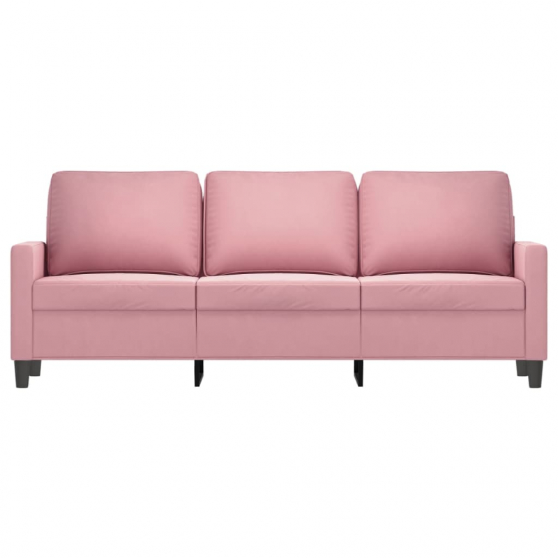 3-Sitzer-Sofa Rosa 180 cm Samt