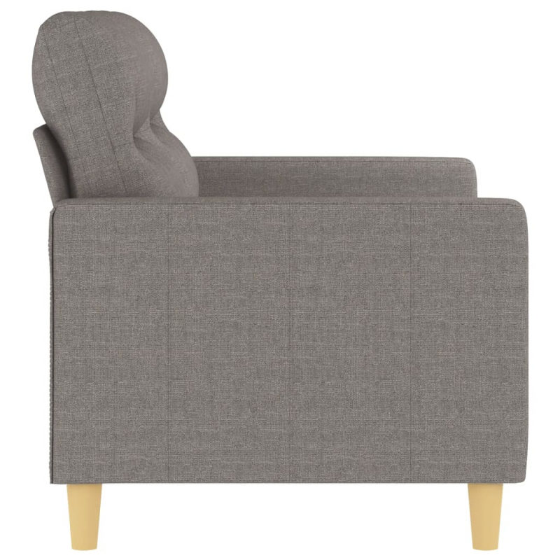 2-Sitzer-Sofa Taupe 120 cm Stoff