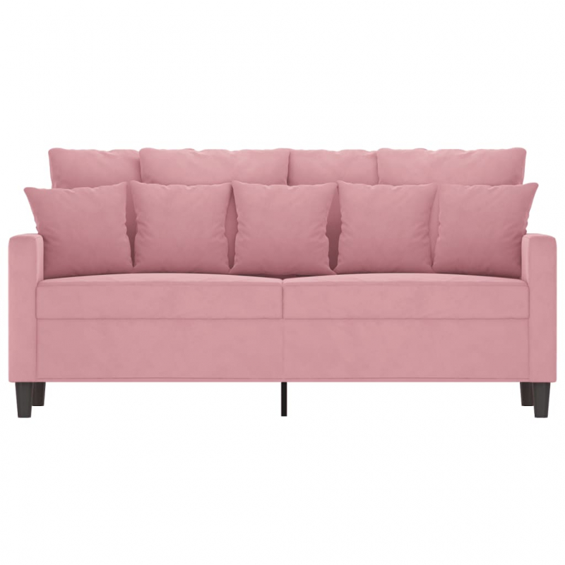 2-Sitzer-Sofa Rosa 140 cm Samt
