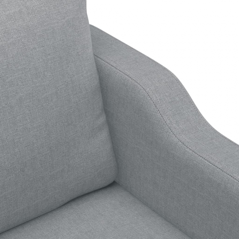 2-Sitzer-Sofa Hellgrau 140 cm Stoff