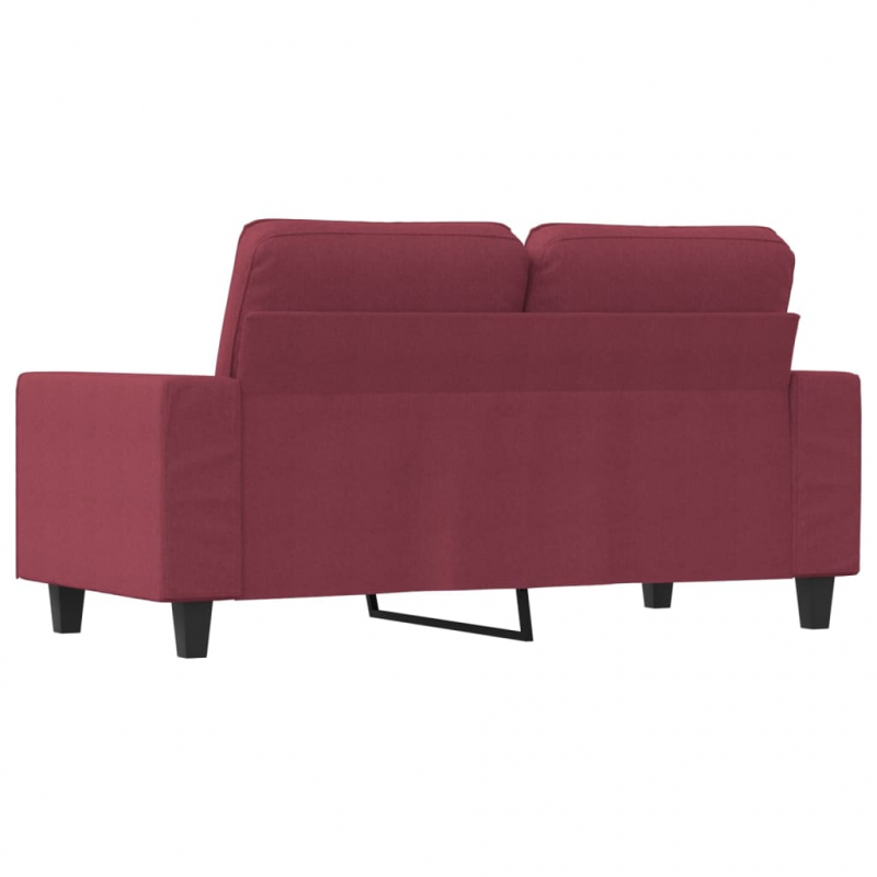 2-Sitzer-Sofa Weinrot 120 cm Stoff