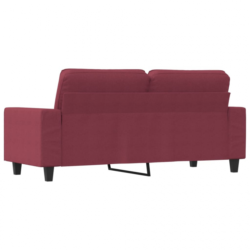 2-Sitzer-Sofa Weinrot 140 cm Stoff