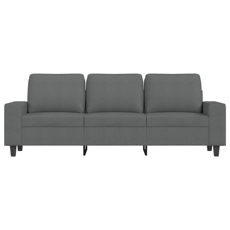 3-Sitzer-Sofa Dunkelgrau 180 cm Stoff