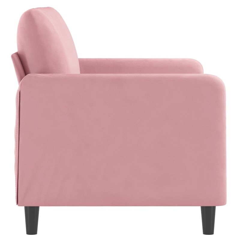2-Sitzer-Sofa Rosa 120 cm Samt