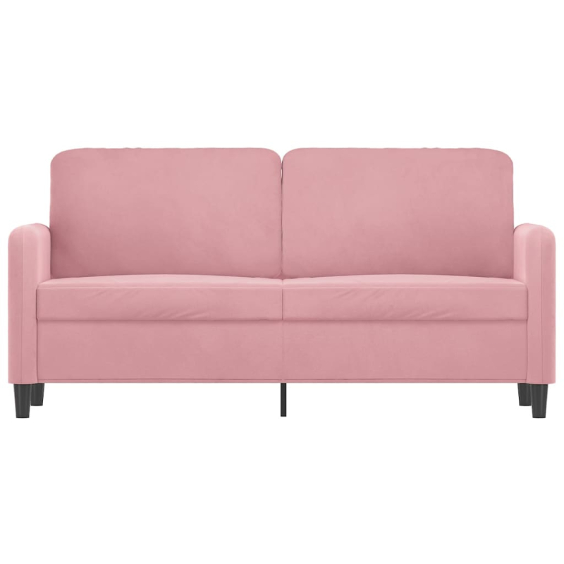 2-Sitzer-Sofa Rosa 140 cm Samt